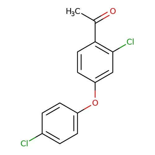 CAS:119851-28-4|1-[2-Chlor-4-(4-chlorfenoxy)fenyl]ethan-1-on