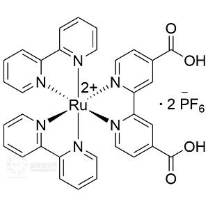 CAS: 64189-98-6 丨 bis (2,2'-bipyridyl) (4,4'-dikarboxyl-2,2'-bipyridyl) ruthenium (II) bishexafluorofosfát